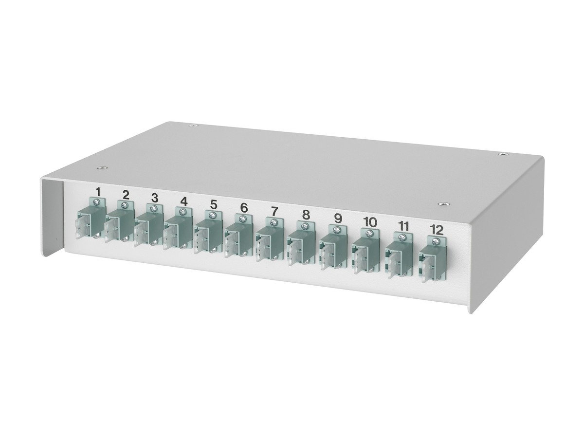 LWL AP Box zu ML 4xLC/Dupl. MST OM3 türkis