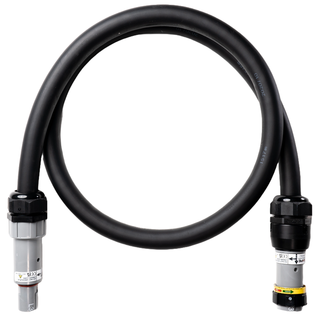 Alu Verlängerungskabel Gdv Schwarz 1x240 konf. Stecker/Kupplung Powersafe 50m