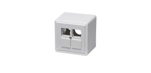 Boîte AP p. Kalysto 4xRJ45 blanc