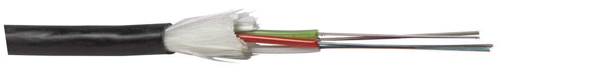 LWL Kabel H+S 48xOM4 NS LSFH 9.6mm noir Dca 9kN