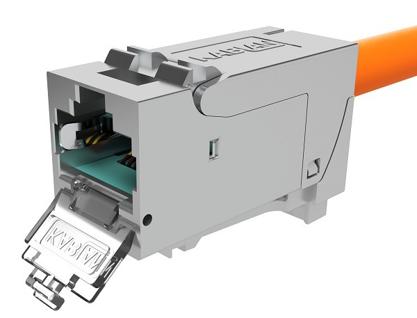 KABLAN RJ45 Jack Kat. 6A Keystone geschirmt AWG 22-24 ISO/IEC 4PPoE