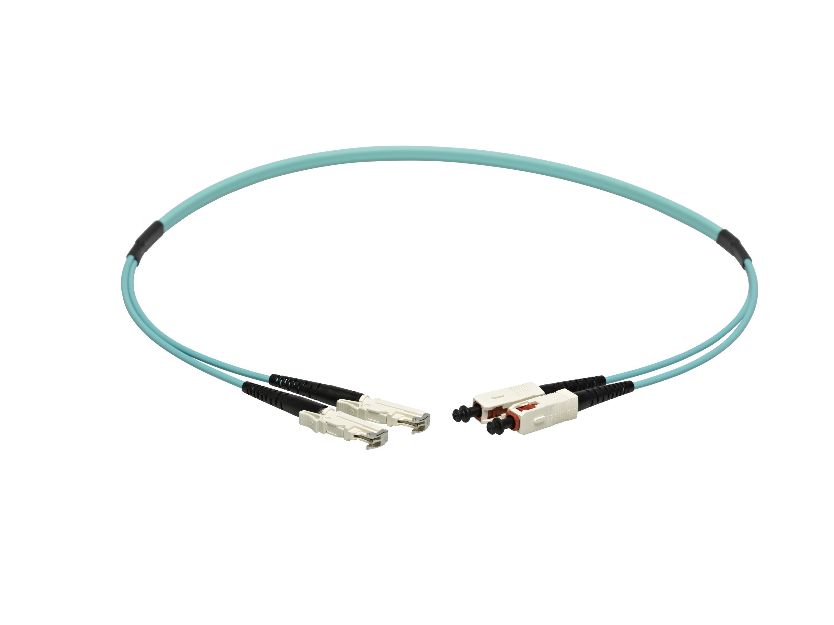 VL Dupl. Fig. 0 50/125 OM3 E2000/SC tk 2.5m