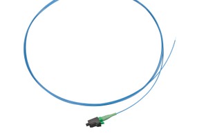 Pigtail bleu pour panneau fibre optique brin compact G652 D, 250µm Fiche LC/APC 2.0 mètres