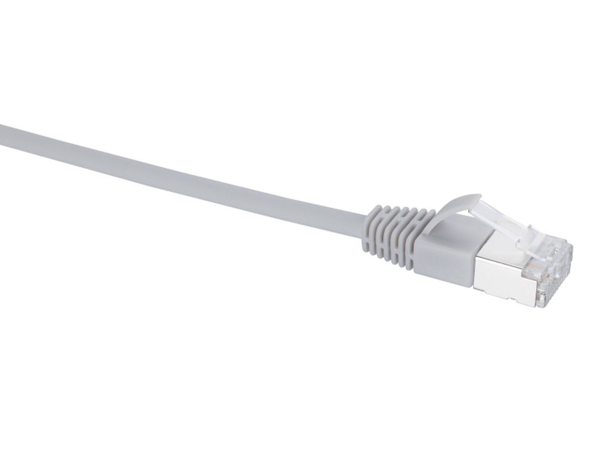 Slim Patchkabel Kat.6a grau 1m