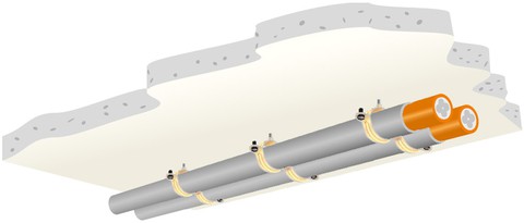 Installation individuelle dans sans halogène Gaine de câble