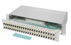 LWL 19" KEV 2HE ausz. 48xSC 50/125 komp.