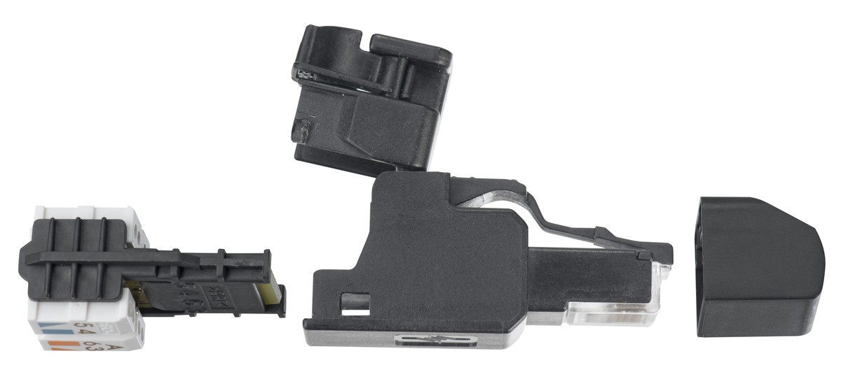 RJ45 Feldmontage Stecker UTP 10GBit RJ45 Stecker UFP 8 Kat. 6a Feldmontagestecker ungeschirmt 10 Gigabit