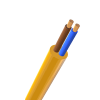 Câble PUR 2x1 LN orange H07BQ-F