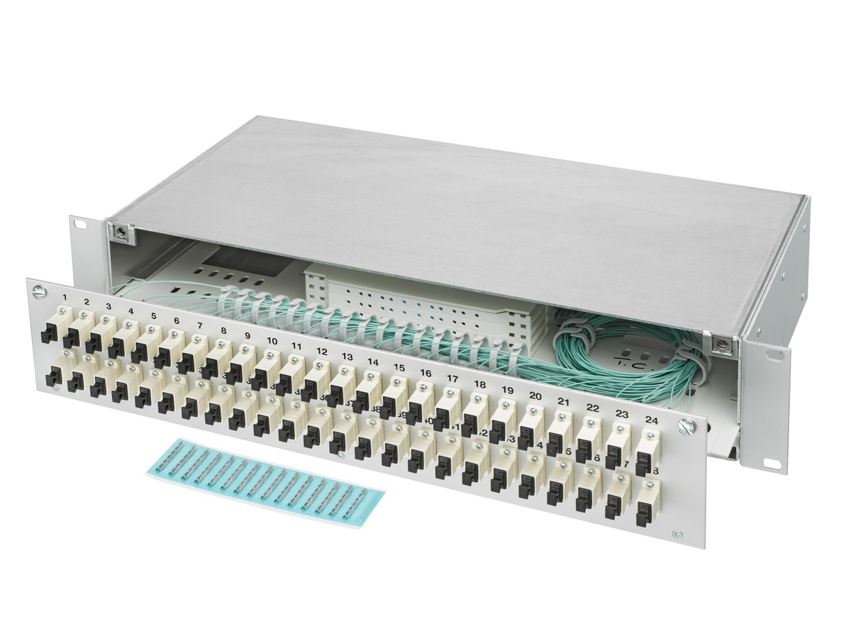 LWL 19" KEV 2HE ausz. 36xSC 50/125 komp.