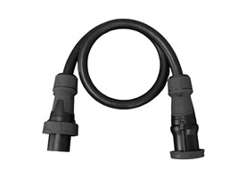 Rallonge en aluminium Gdv noir 5x35 conf. fiche/prise CEE 125A 5pôle noir 10m