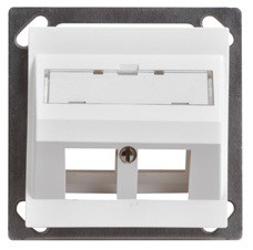 LAN BK60 Schrägauslassdose 2x Keystone EDIZIOdue 20 ws