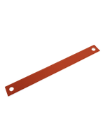 Schild orange/weiss 100x10mm ungraviert