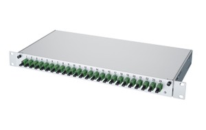 LWL 19" KEV 1HE ausz. 6xE2000APC 9/125 komp.