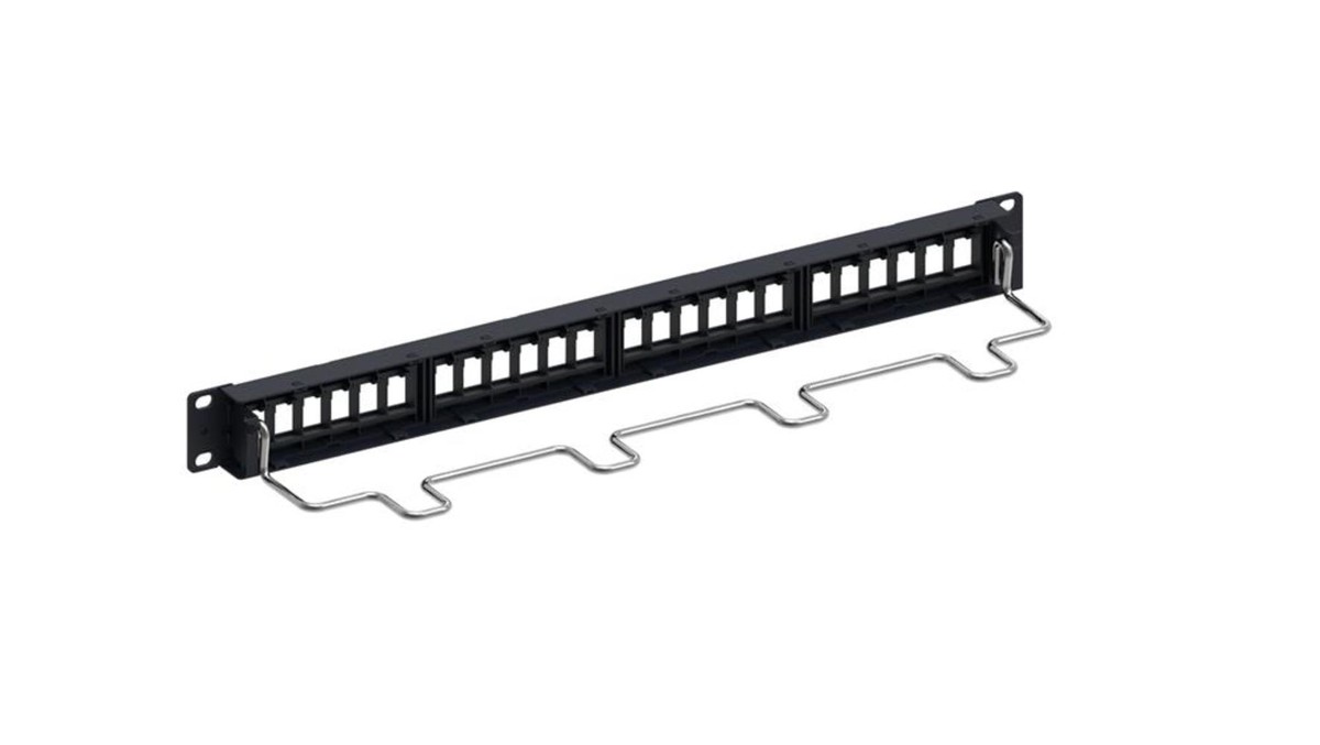 Commscope Patchpanel STP 24xKeystone 1HE sw