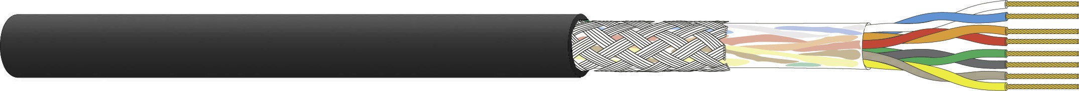 CU 5502 flex 4P S/UTP FRNC noir Dca