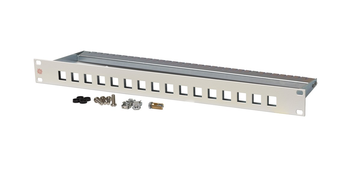 ITplus 19" Panel 16 fach 1HE leer