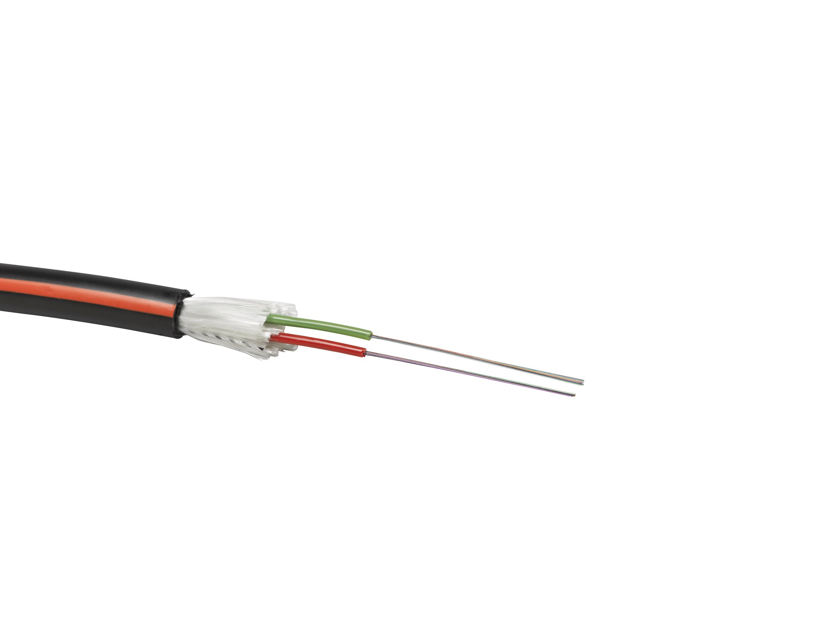 LWL Kabel H+S 24xOM3 NS PE 9.6mm sz/og 9kN