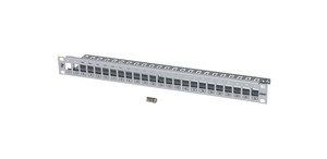 AMP Patchpanel 24xRJ45 SL110 leer 1HE grau CPP-MOD-lU-E-GR