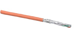 CU 7702 Kat.7A S/FTP 4x2x0.62 LSOH orange AWG22 Cca