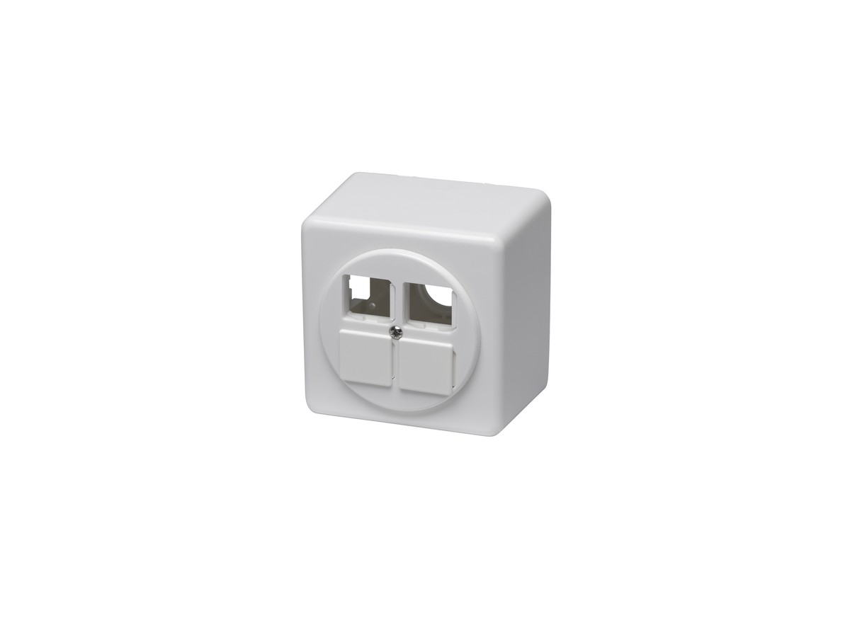 AP-Dose Basico für 4xRJ45 Einsatz weiss