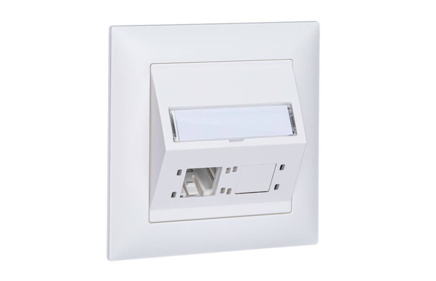 RdM UP DA-Dose EDIZIOdue, 88x88, 2 Port, Kat.6A, ws