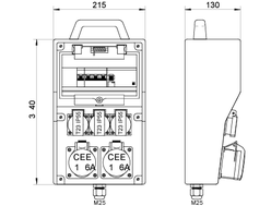 Stromverteiler Hartgummi DISTRO 215-6436