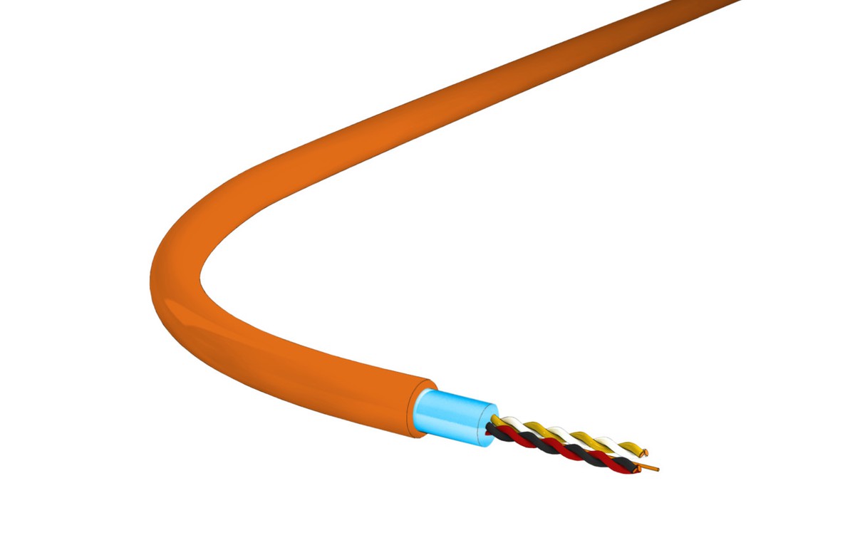 EIB/KNX-BUS (St) 2x2x0.8 hf orange Cca