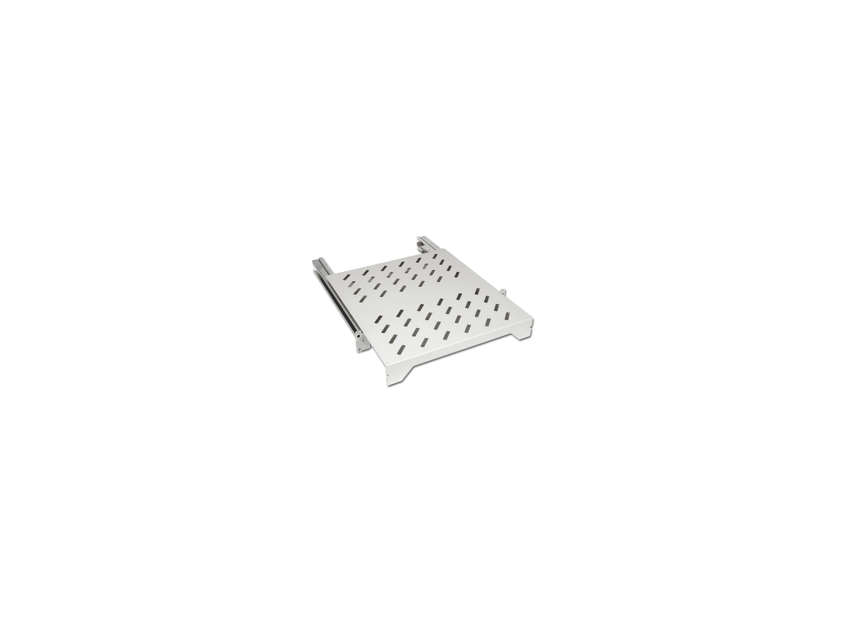 Console coulissante 19“ 2U 700mm 4P 80kg avec FA RAL7035