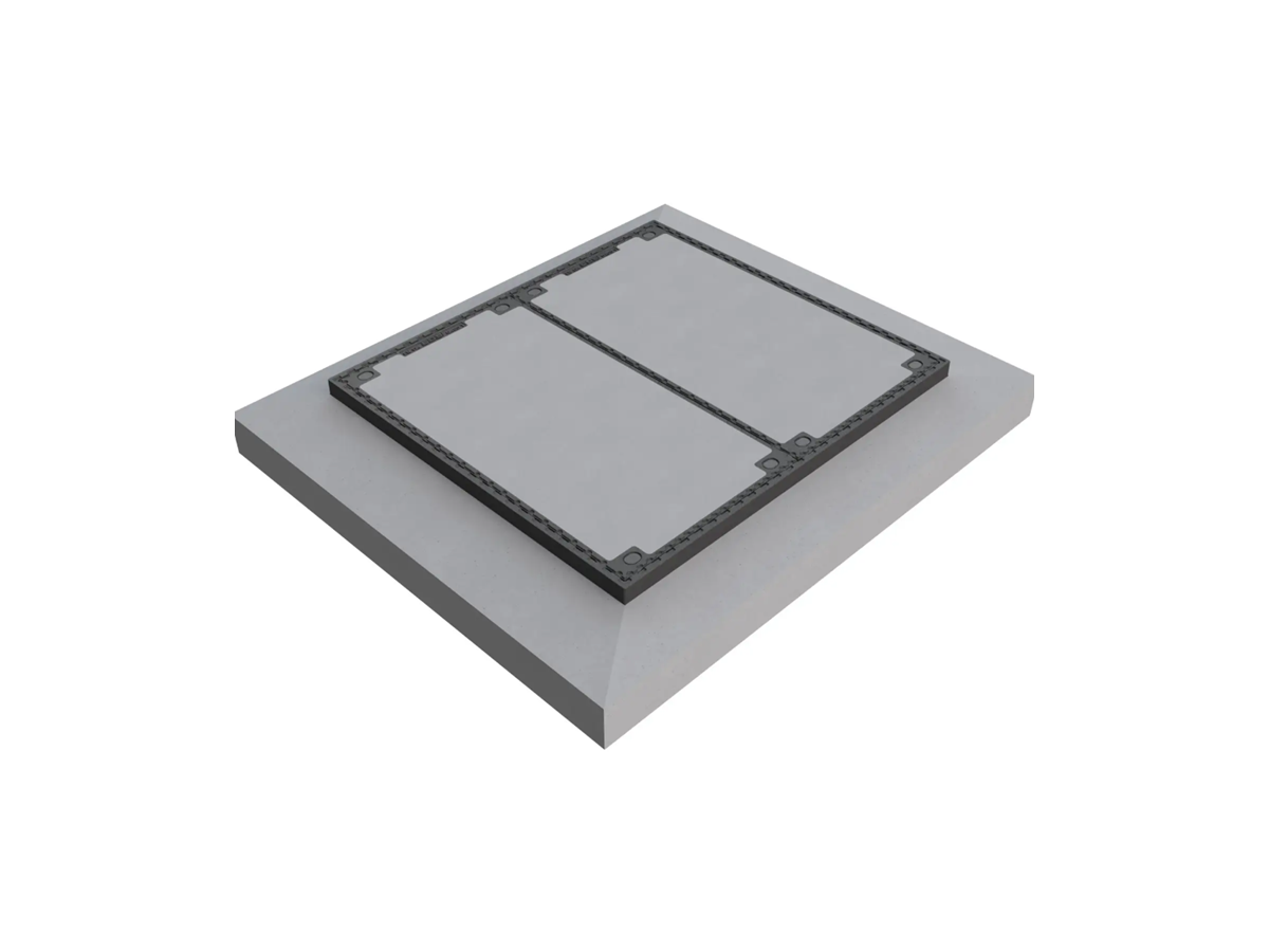Abdeckung mit Sockel, und Betonfüllung 975x800mm (Appenzeller) BGS Swisscom 1370899