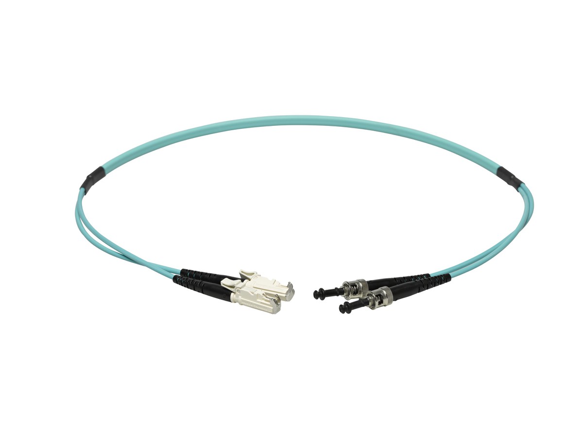 SWIT-VL Dupl. Fig. 0 50/125 OM3 ST/E2000 tk 2.0mm Inkl. Beschriftung