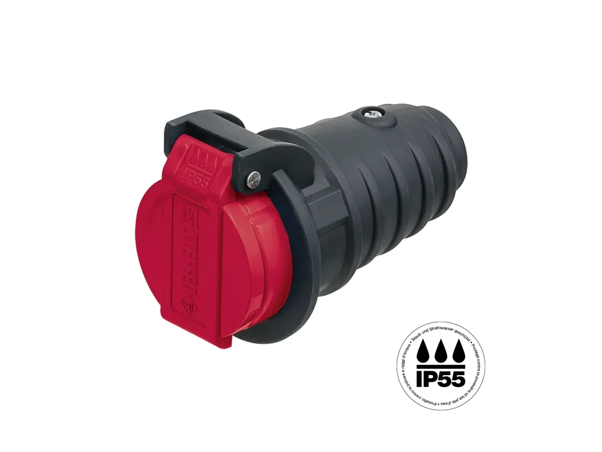 Kupplung T25 IP55 anthrazitgrau/rot