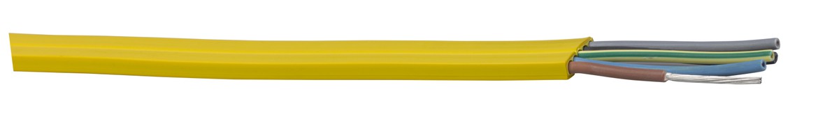 Câble plat Technofil 5x2.5 PVC jaune