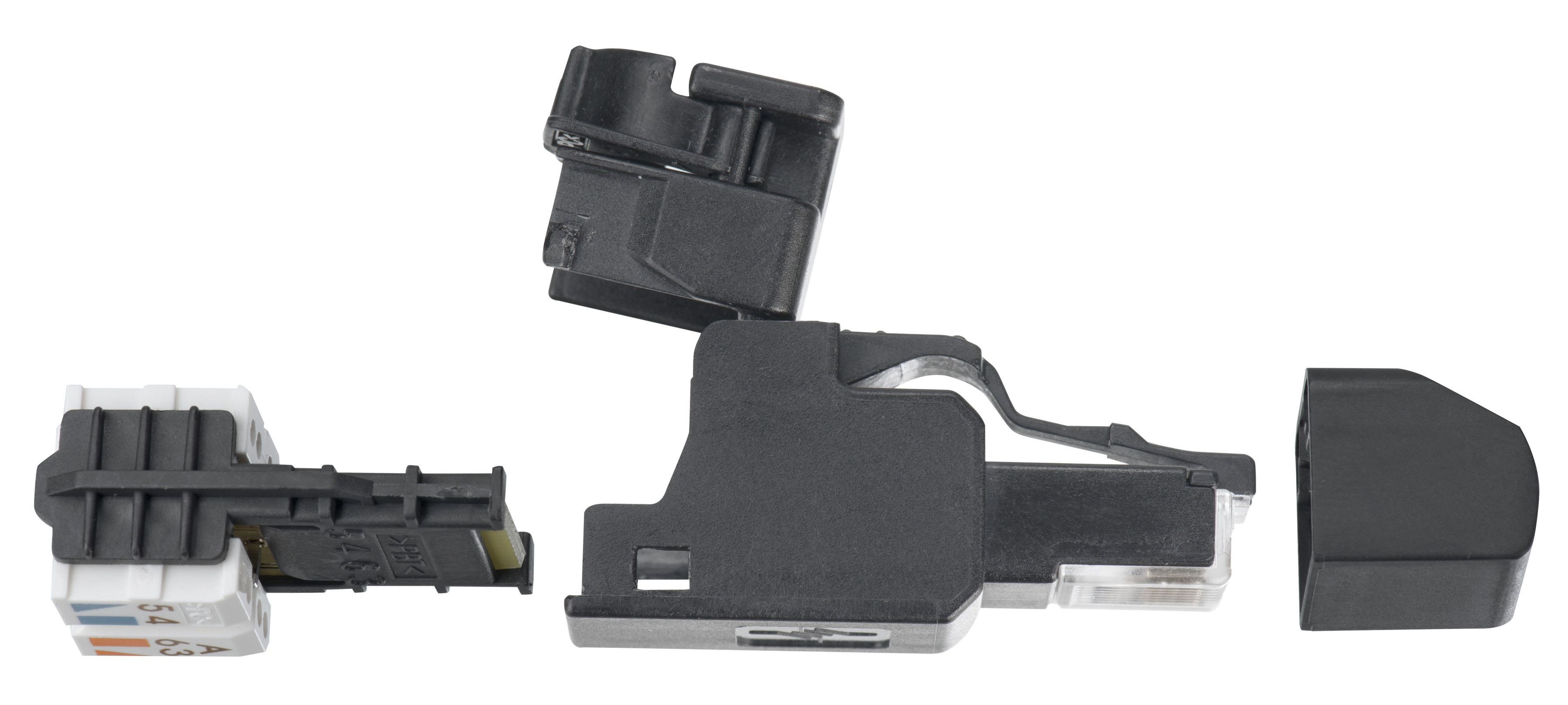 RJ45 Feldmontage Stecker UTP 10GBit RJ45 Stecker UFP 8 Kat. 6a Feldmontagestecker ungeschirmt 10 Gigabit