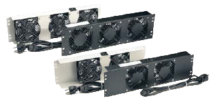 Unité de ventilation 3 ventilateurs avec thermostat RAL7035