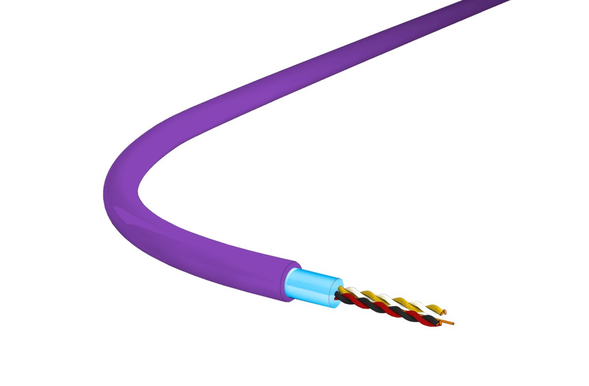 EIB/KNX-BUS (St) 2x2x0.8 sh violet Cca