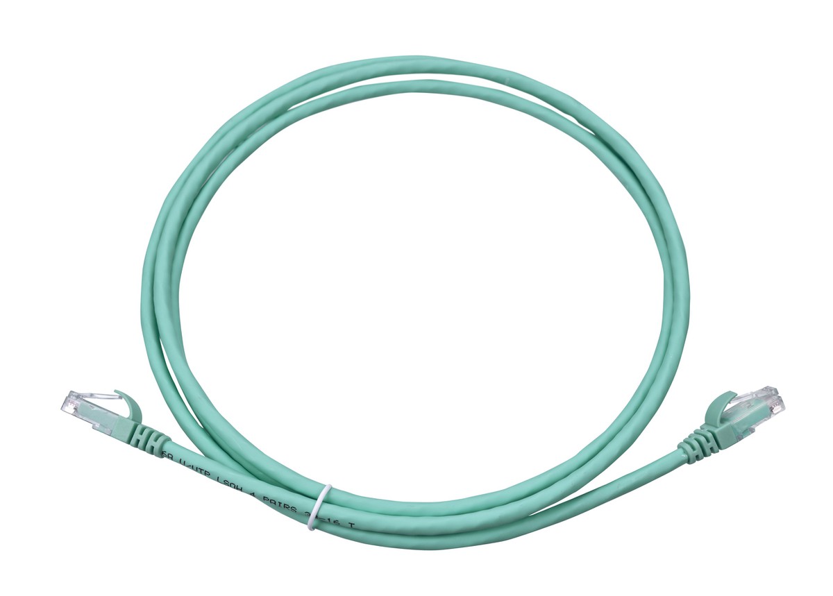 Corning câble de patch Cat.6A UTP RJ45 1m aqua