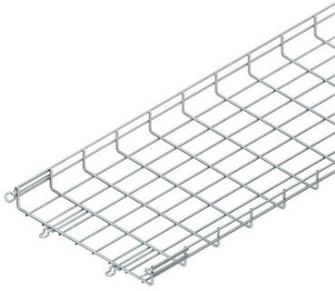 Chemin de câbles en maille MTC avec support KTAS et support de suspension (Notez le type d'installation)