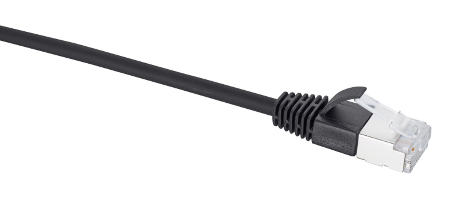 Slim Patchkabel Kat.6a schwarz 1m