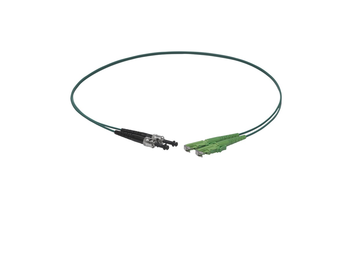 VL Dupl. Fig.8 9/125 ST/E2000APC gn 15.0m