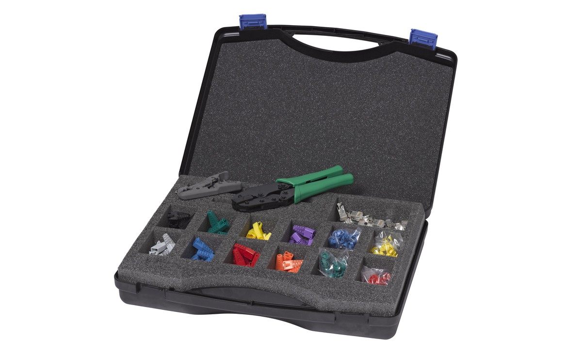 Koffer-Set Hirose Kat.5e STP kompl.