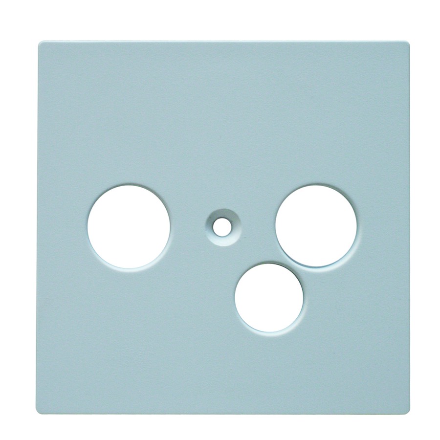 Abdeckplatte EDIZIOdue zu Radio- TV-Daten Steckdose zu 3-Lochdose