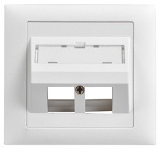 LAN BK86 Schrägauslassdose 2x Keystone EDIZIOdue 20 ws