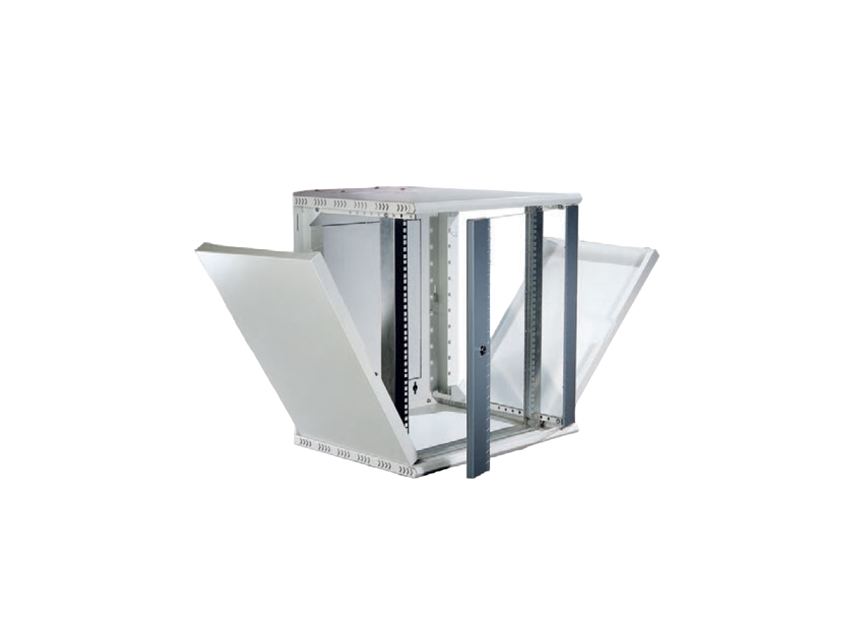 Wand- Standrack 19“ PKM 400 600x413x493 9HE RAL7035