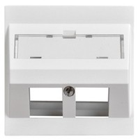 LAN UP-K Schrägauslassdose 2x Keystone EDIZIOdue 20 ws