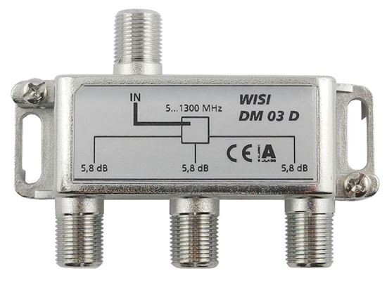Répartiteur F, DM03D 3 fois 5,8dB 5-1300MHz