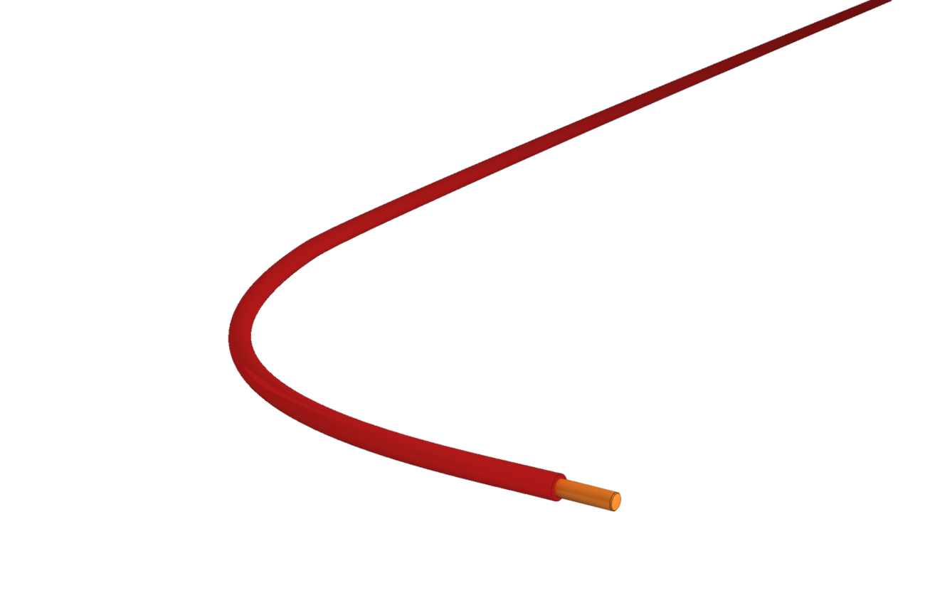 Draht 1.5mm2 hf rot Cca