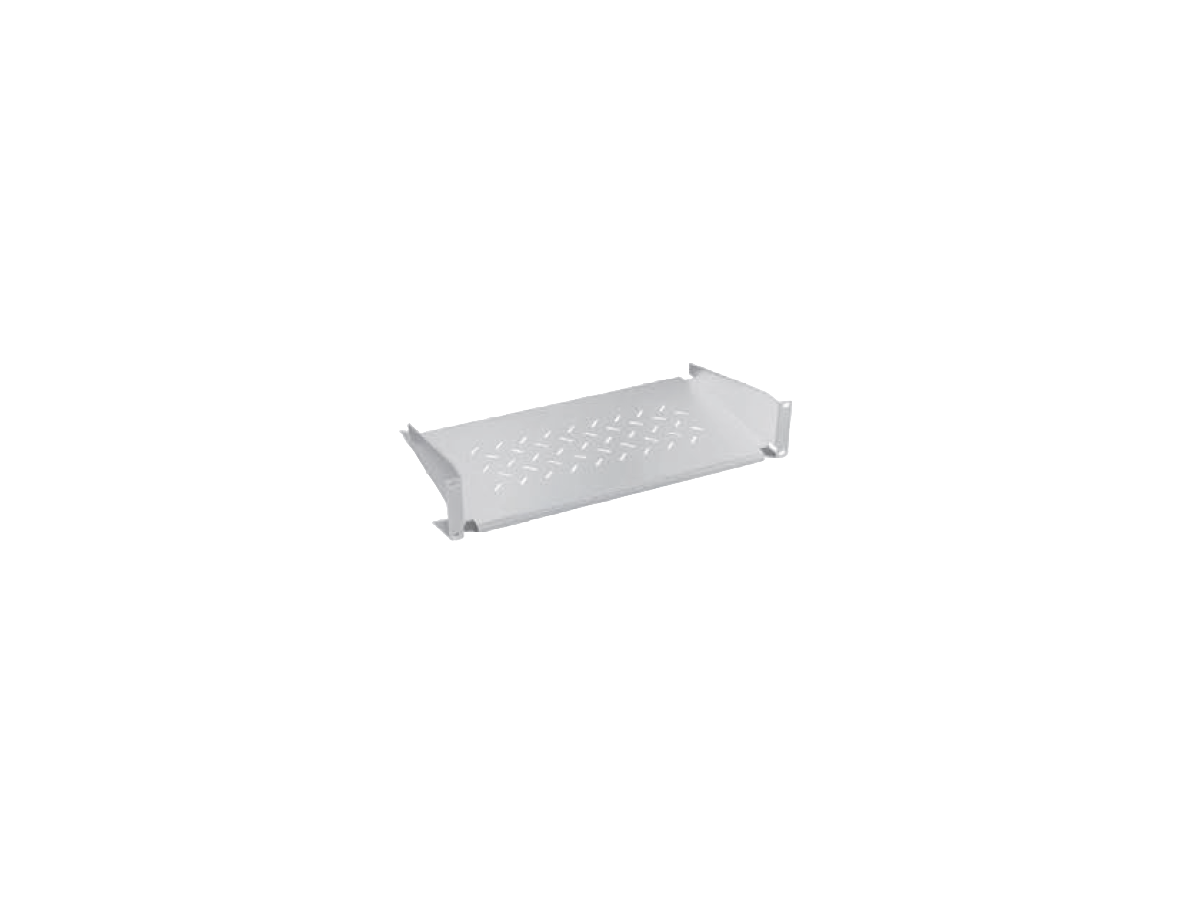 Console fixe 19“ 2U 250mm 2P 15kg avec FA PKx 400 RAL7035