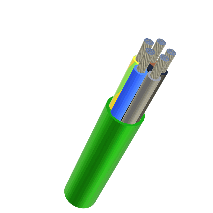 Alupurflex PUR 5x35 3LNPE hf grün Eca
