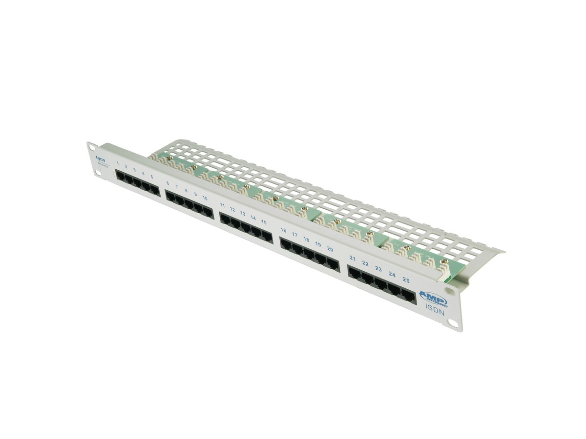 AMP Voice-Panel 25xRJ45 AMP 1HE UTP gu 4-Draht 0.5...0.64mm