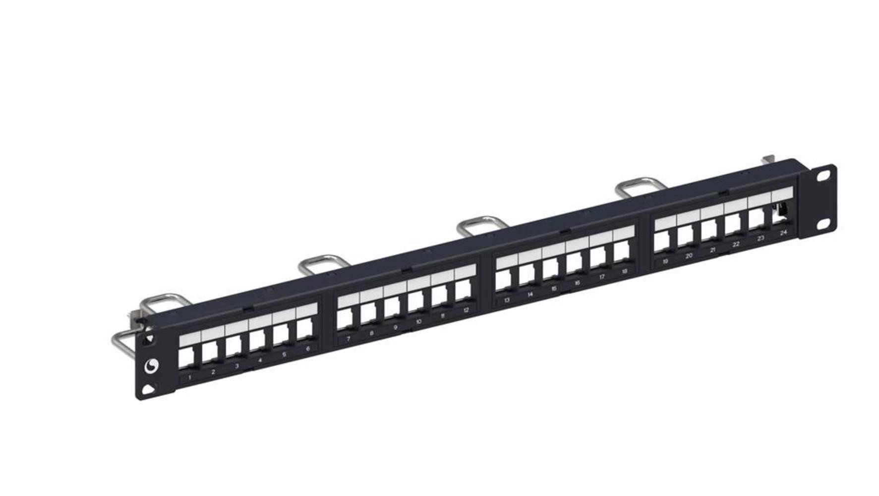 Commscope Patchpanel UTP 24xKeystone 1HE sw